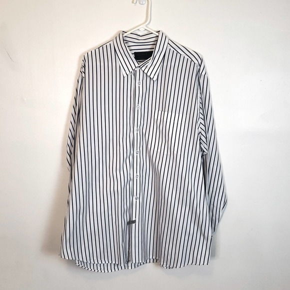 Fashion Galleria Men's Striped Dress Shirt size XXL - Picture 1 of 3
